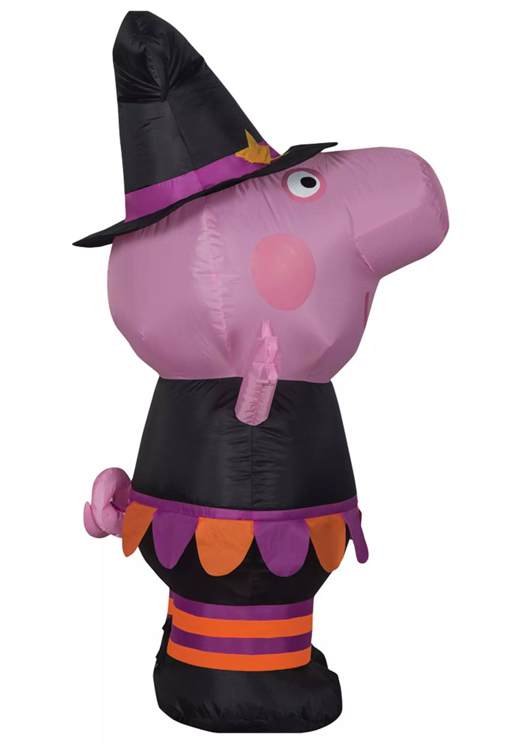 Morris Costumes Small 42" Airblown Peppa Pig Witch Decoration 2 Morris Costumes Small 42" Airblown Peppa Pig Witch Decoration - Image 2