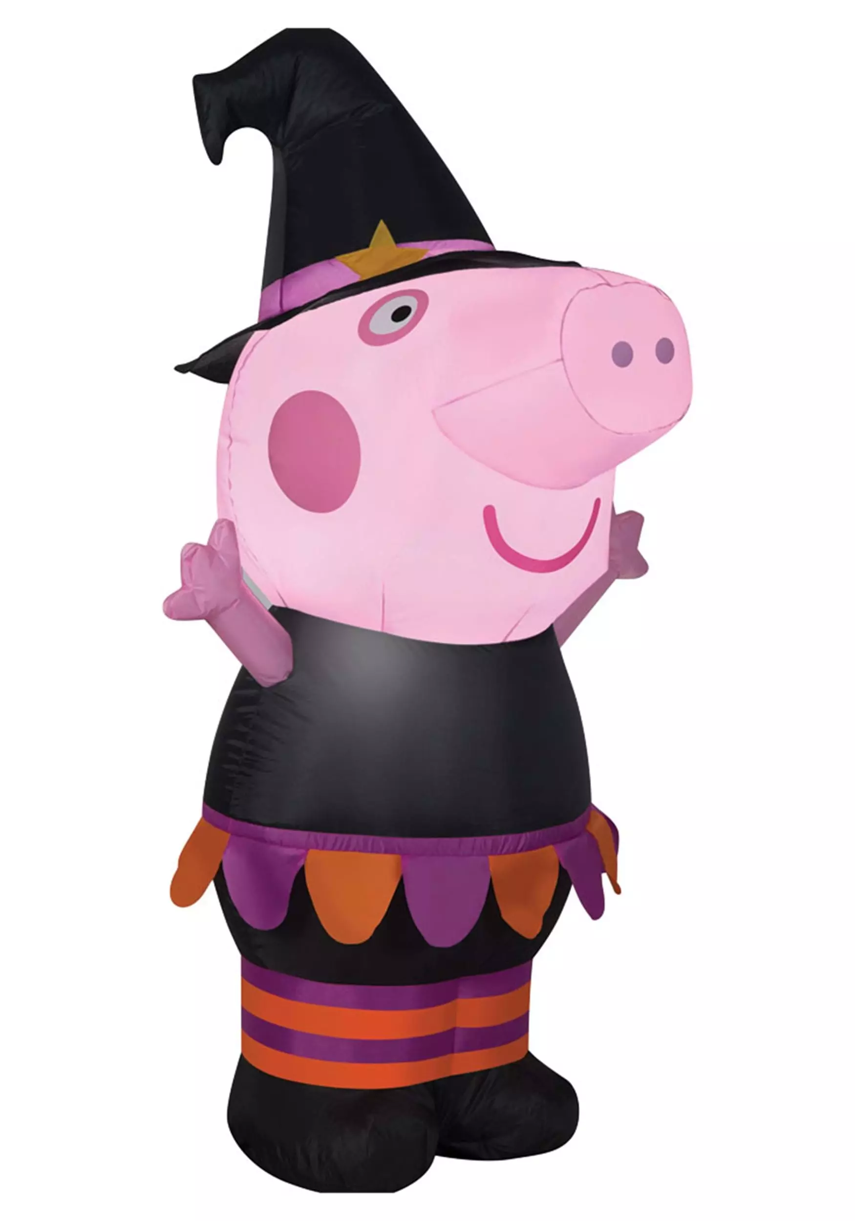 Morris Costumes Small 42" Airblown Peppa Pig Witch Decoration 1 Morris Costumes Small 42" Airblown Peppa Pig Witch Decoration