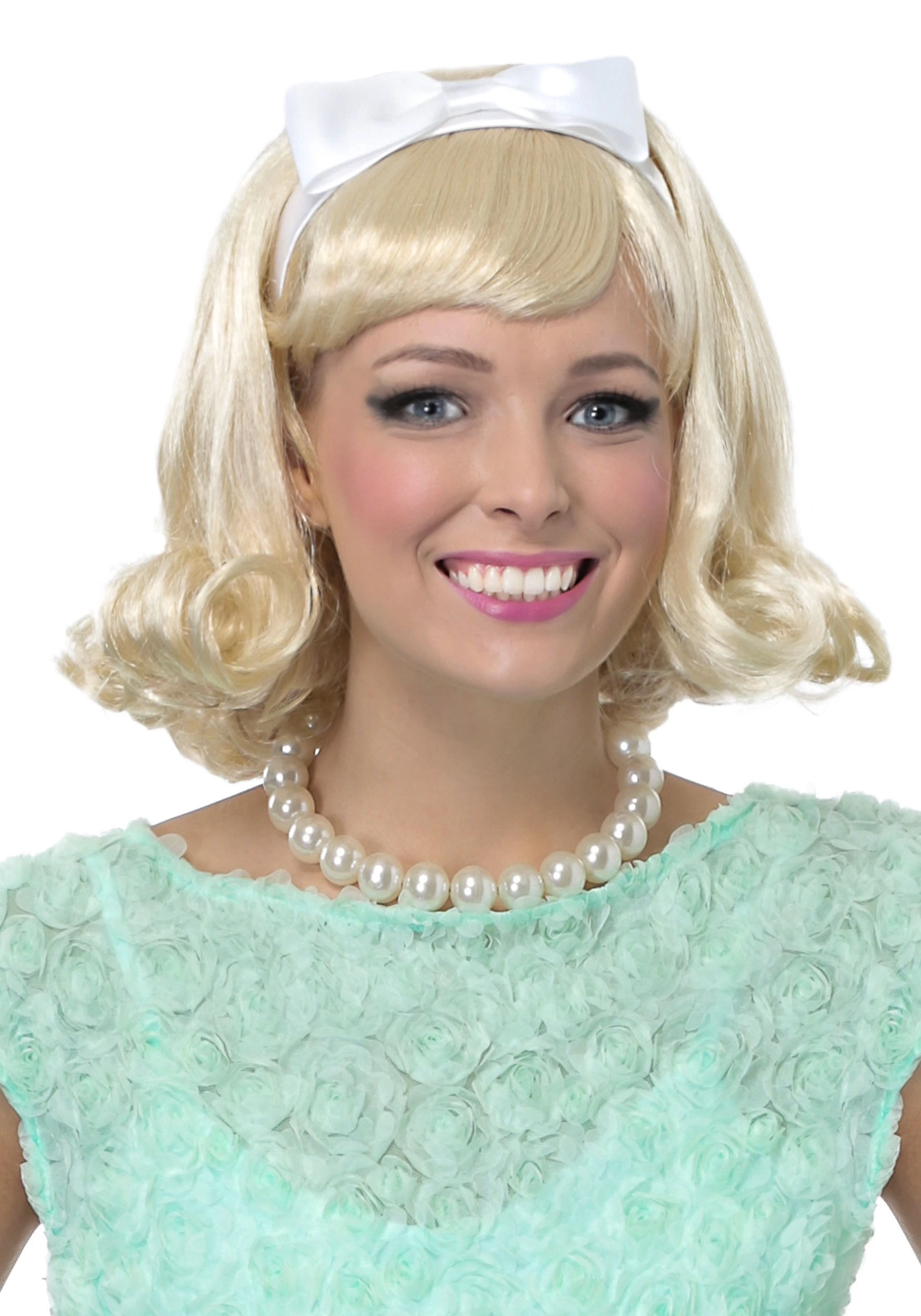 Partytime Costume & Lingerie (Yiwu) Factory Blonde 50's Flip Wig 1 Partytime Costume & Lingerie (Yiwu) Factory Blonde 50's Flip Wig