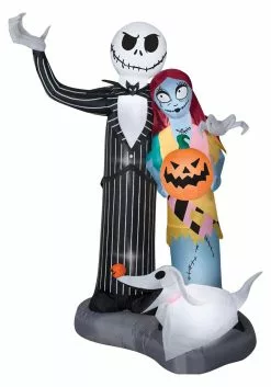 Morris Costumes Large 6FT Airblown Nightmare Before Christmas Scene Decoration