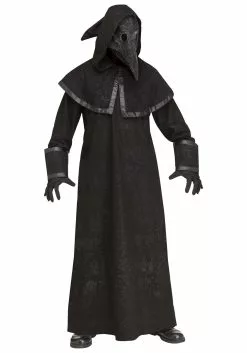 Fun World Black Plague Doctor Costume For Adults