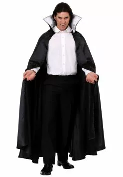 Fun Costumes Adult Black Vampire Cloak