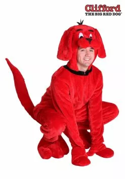 Fun Costumes Clifford The Big Red Dog Adult Costume 5 Fun Costumes Clifford The Big Red Dog Adult Costume -Scary Costumes store adult clifford the big red dog costume alt 2