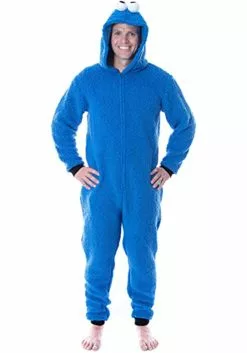 MJC International Adult Cookie Monster Sesame Street Union Suit