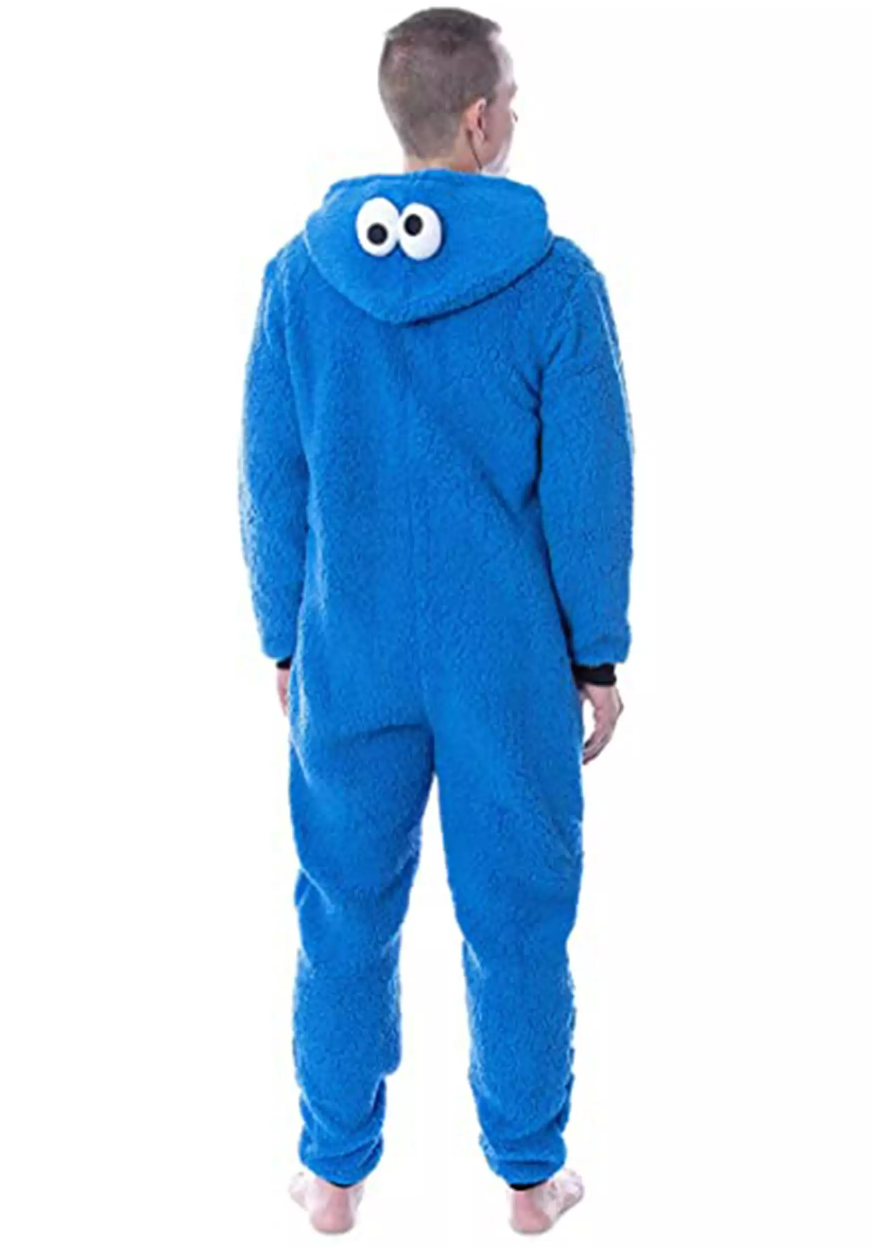 MJC International Adult Cookie Monster Sesame Street Union Suit 2 MJC International Adult Cookie Monster Sesame Street Union Suit - Image 2