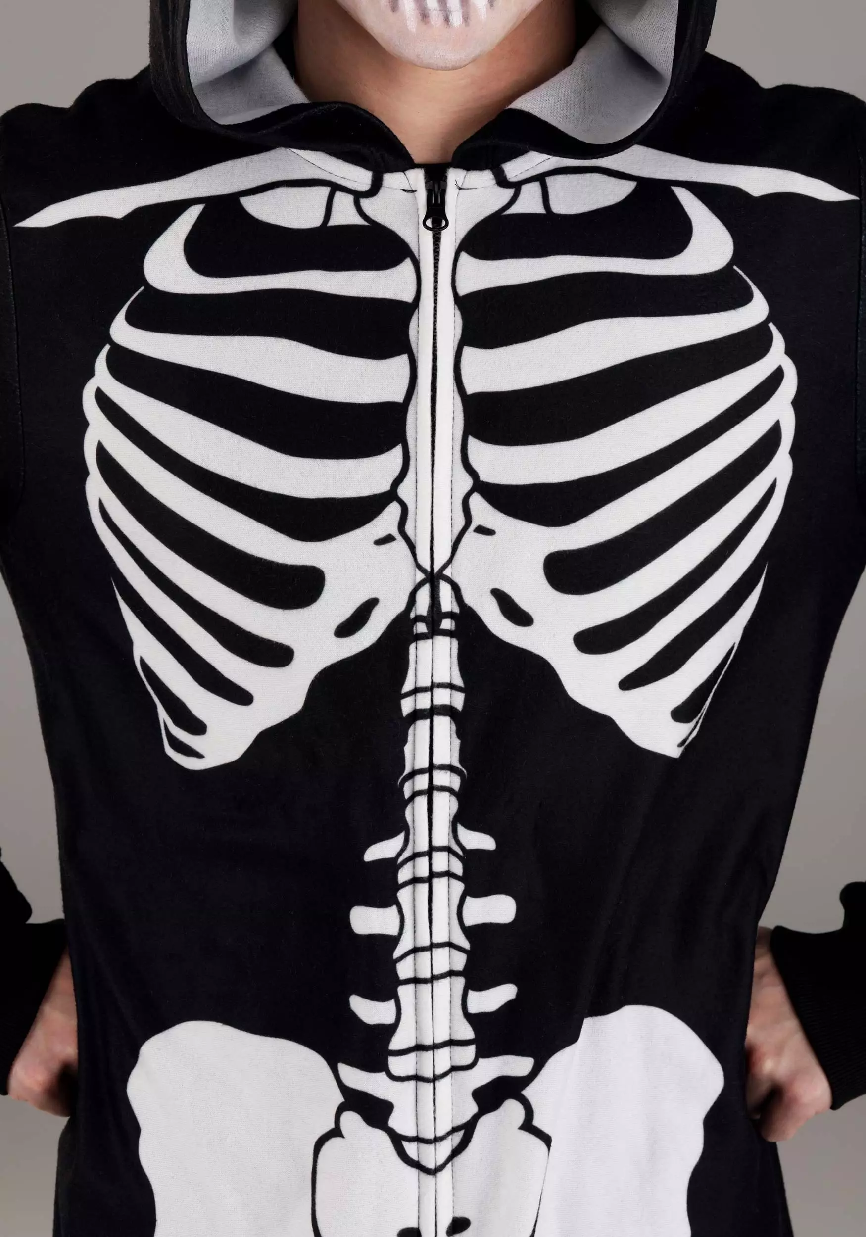 BigWan Apparel Co. Cozy Skeleton Costume Onesie For Adults 5 BigWan Apparel Co. Cozy Skeleton Costume Onesie For Adults - Image 5