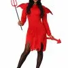SR Trading Cute Devil Costume For Women