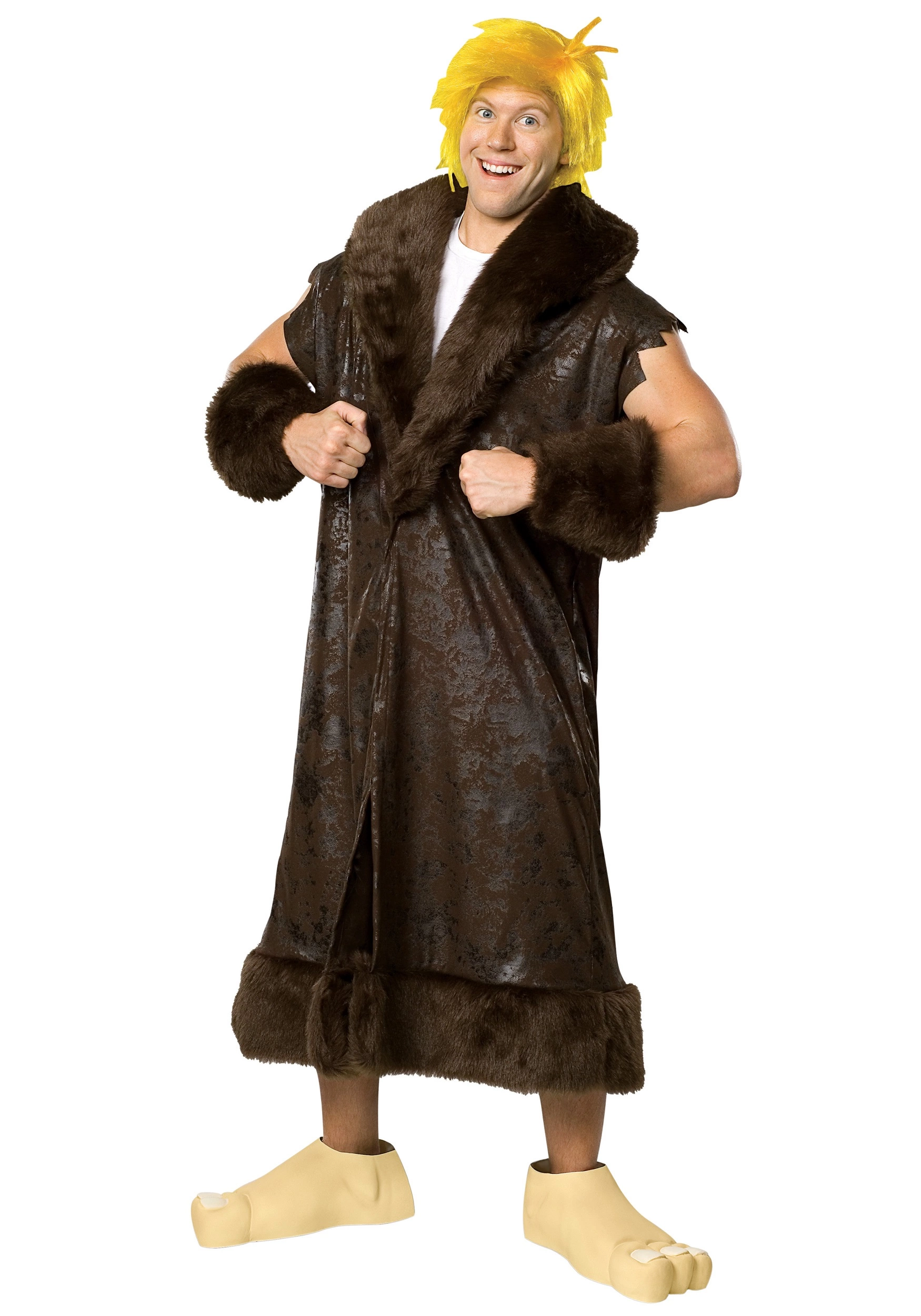 Rubies Costume Co. Inc Adult Deluxe Barney Rubble Costume 1 Rubies Costume Co. Inc Adult Deluxe Barney Rubble Costume