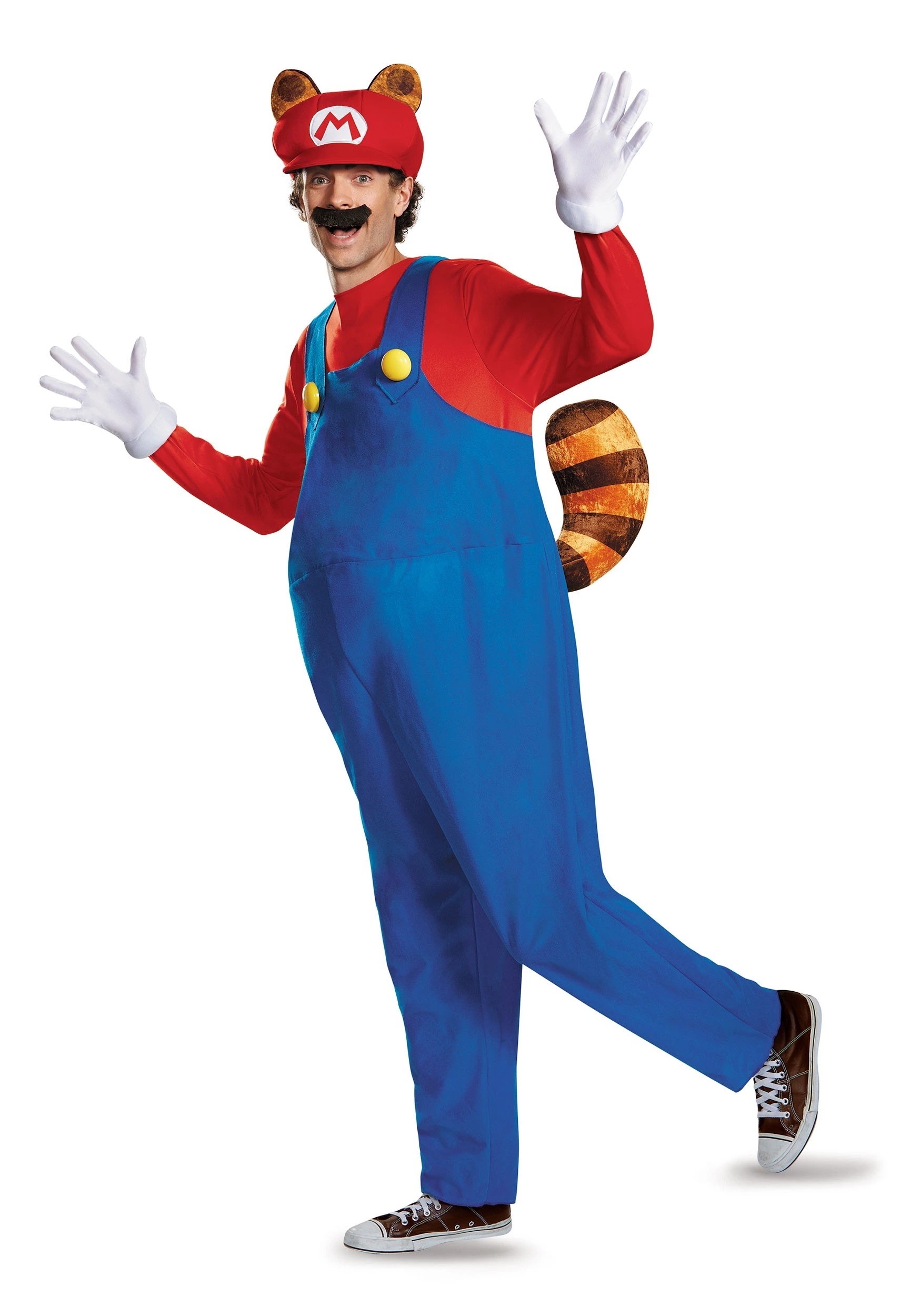 Disguise Adult Deluxe Mario Raccoon Costume 1 Disguise Adult Deluxe Mario Raccoon Costume
