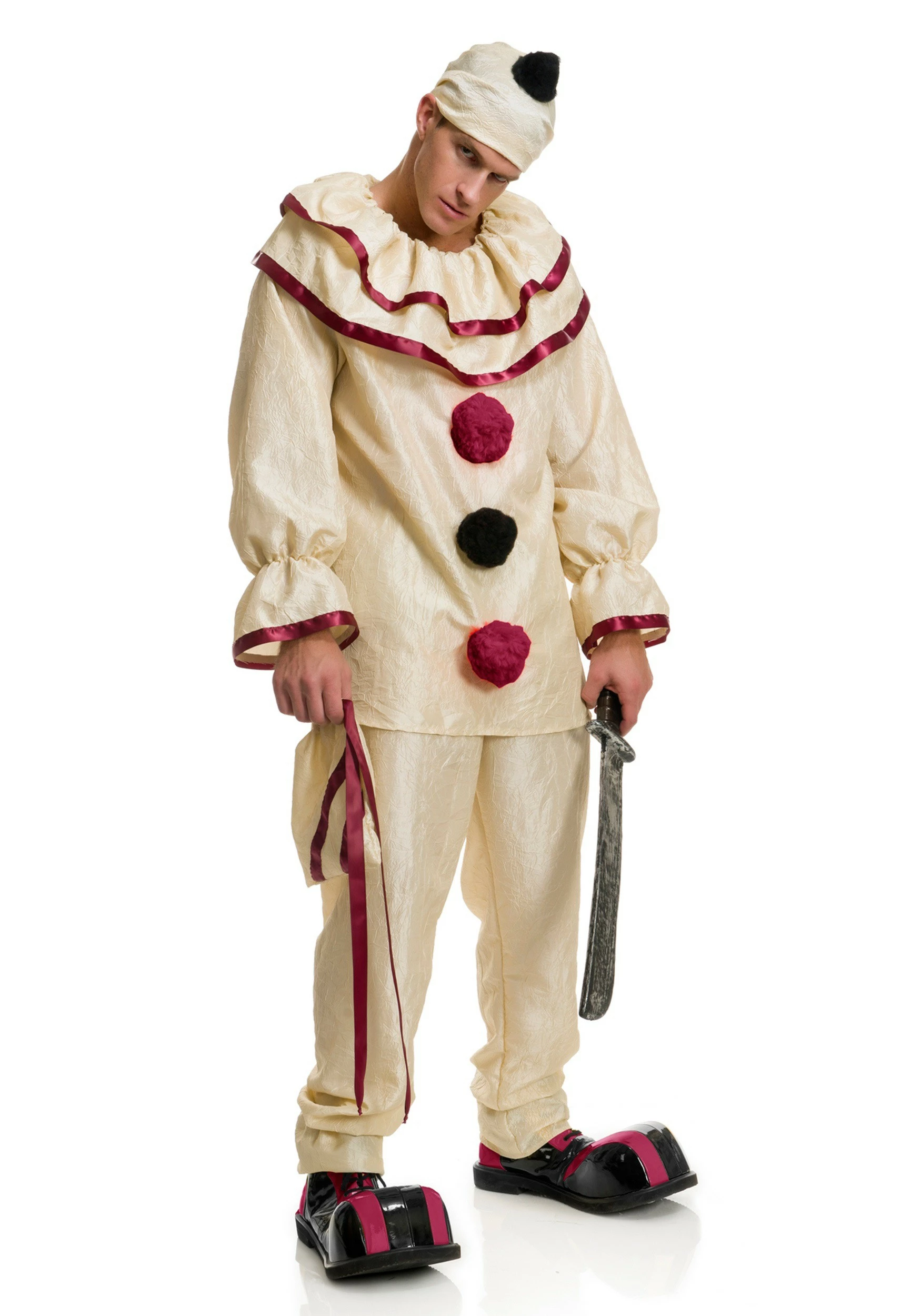 Charades Adult Freaky Clown Costume 1 Charades Adult Freaky Clown Costume