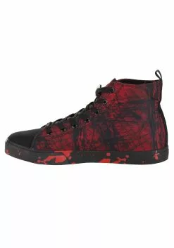 Ground Up Friday The 13th Jason High Top Adult Sneakers -Scary Costumes store adult friday the 13th jason high top sneakers alt 5