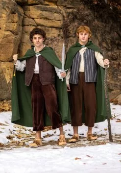Fun Costumes Lord Of The Rings Frodo Costume For Men -Scary Costumes store adult frodo lord of the rings costume alt 3