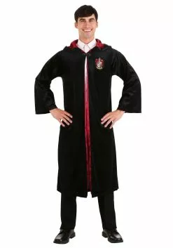 Jerry Leigh Harry Potter Adult Deluxe Gryffindor Robe Costume 11 Jerry Leigh Harry Potter Adult Deluxe Gryffindor Robe Costume -Scary Costumes store adult harry potter deluxe gryffindor robe costume