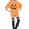 LEG AVENUE Pumpkin Dress Jersey Costume For Women