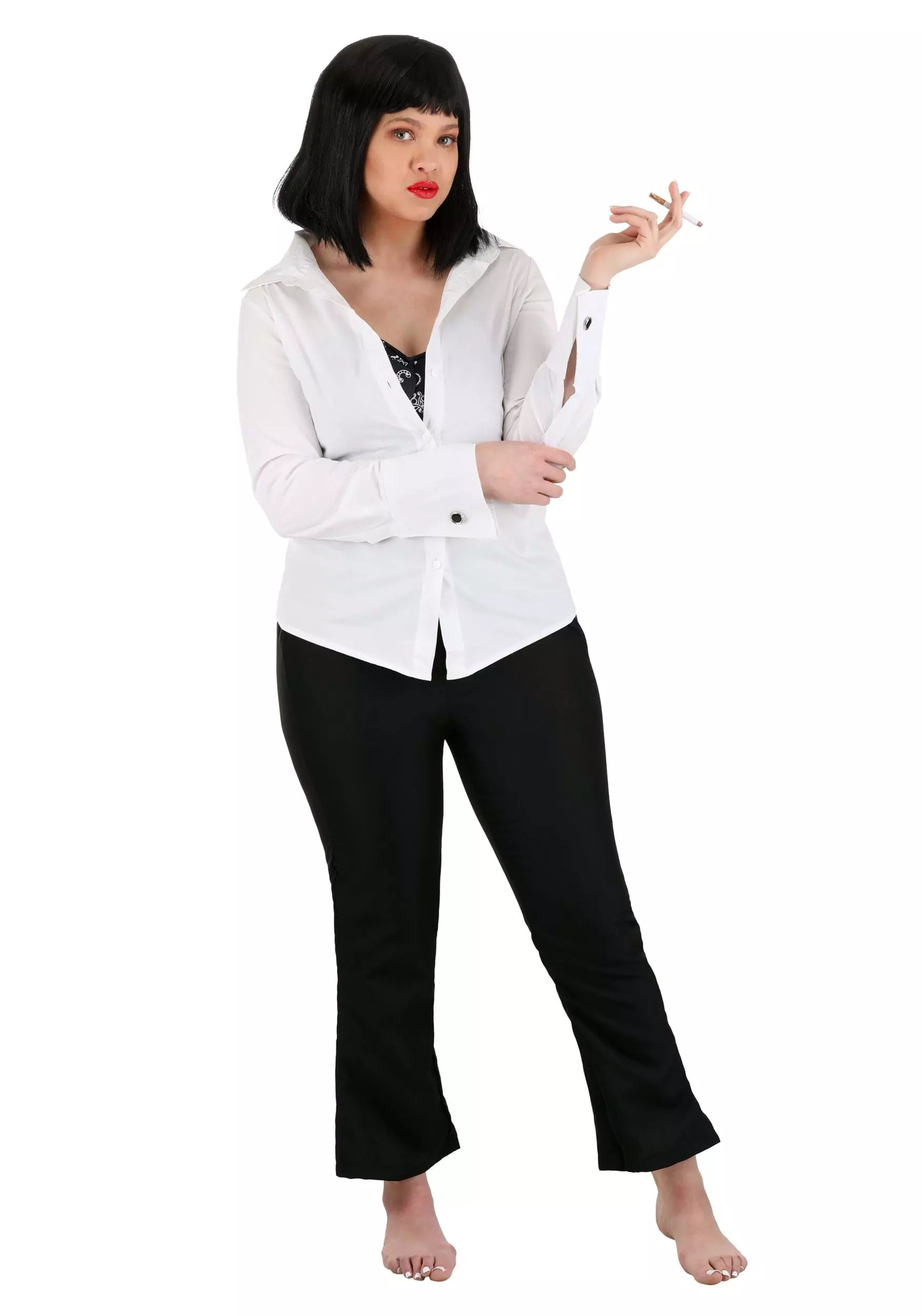 Fun Costumes Pulp Fiction Mia Wallace Costume 2 Fun Costumes Pulp Fiction Mia Wallace Costume - Image 2