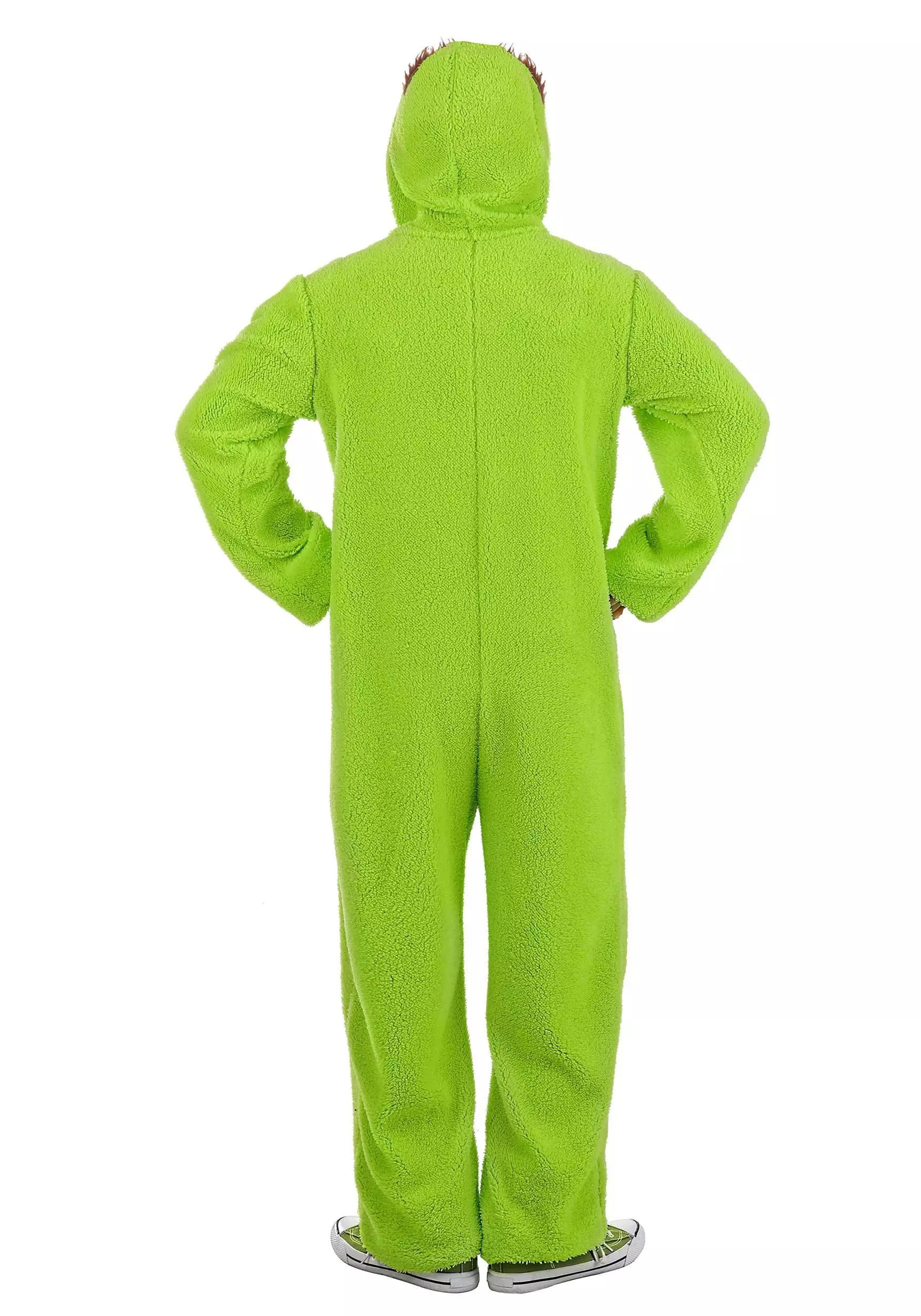 Savvy Garments Adult Oscar The Grouch Costume Jumpsuit 2 Savvy Garments Adult Oscar The Grouch Costume Jumpsuit - Image 2