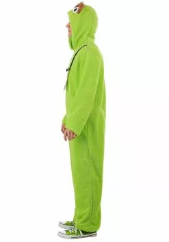 Savvy Garments Adult Oscar The Grouch Costume Jumpsuit 8 Savvy Garments Adult Oscar The Grouch Costume Jumpsuit -Scary Costumes store adult oscar the grouch costume alt 2