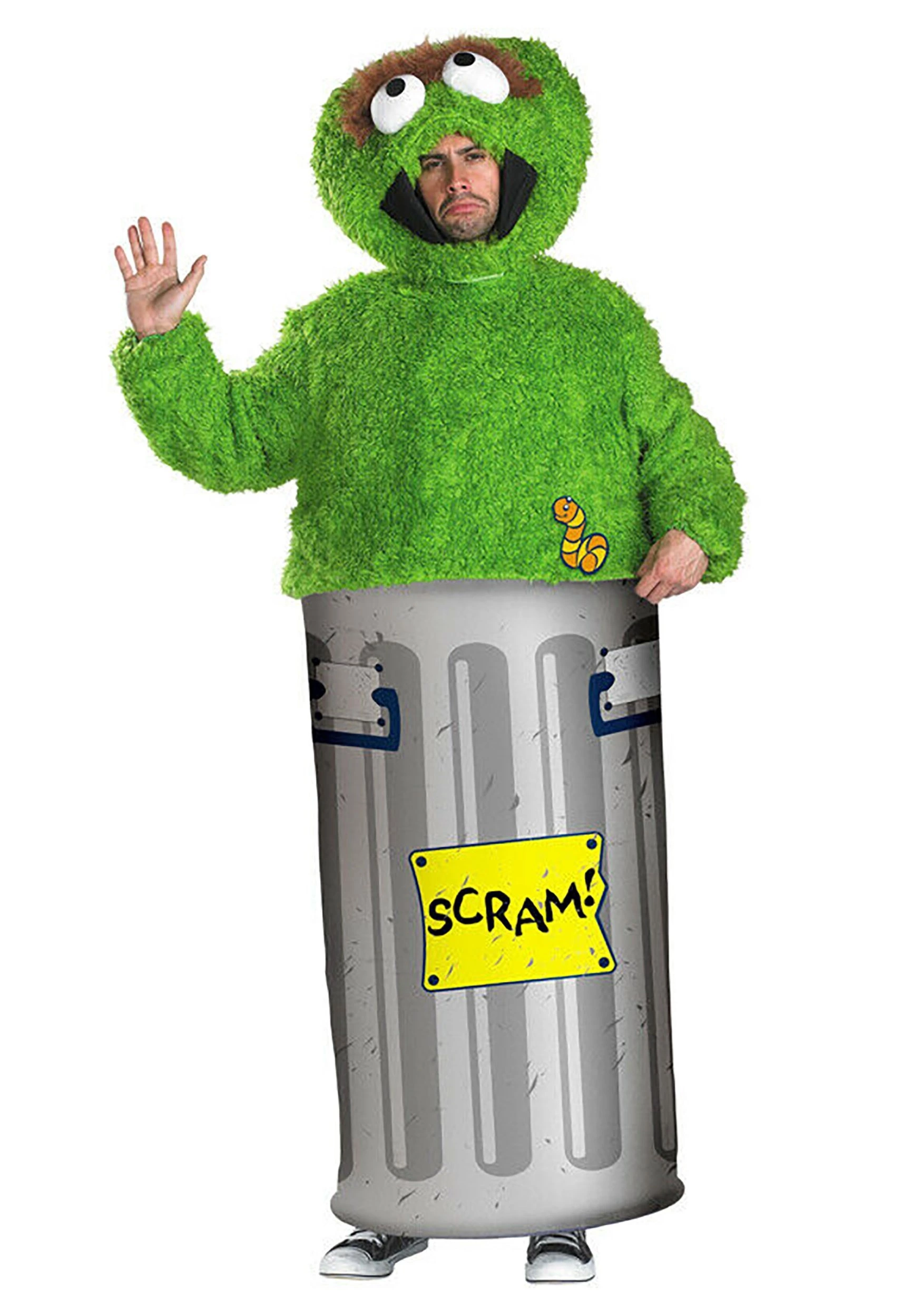Disguise Adult Oscar The Grouch Costume 1 Disguise Adult Oscar The Grouch Costume