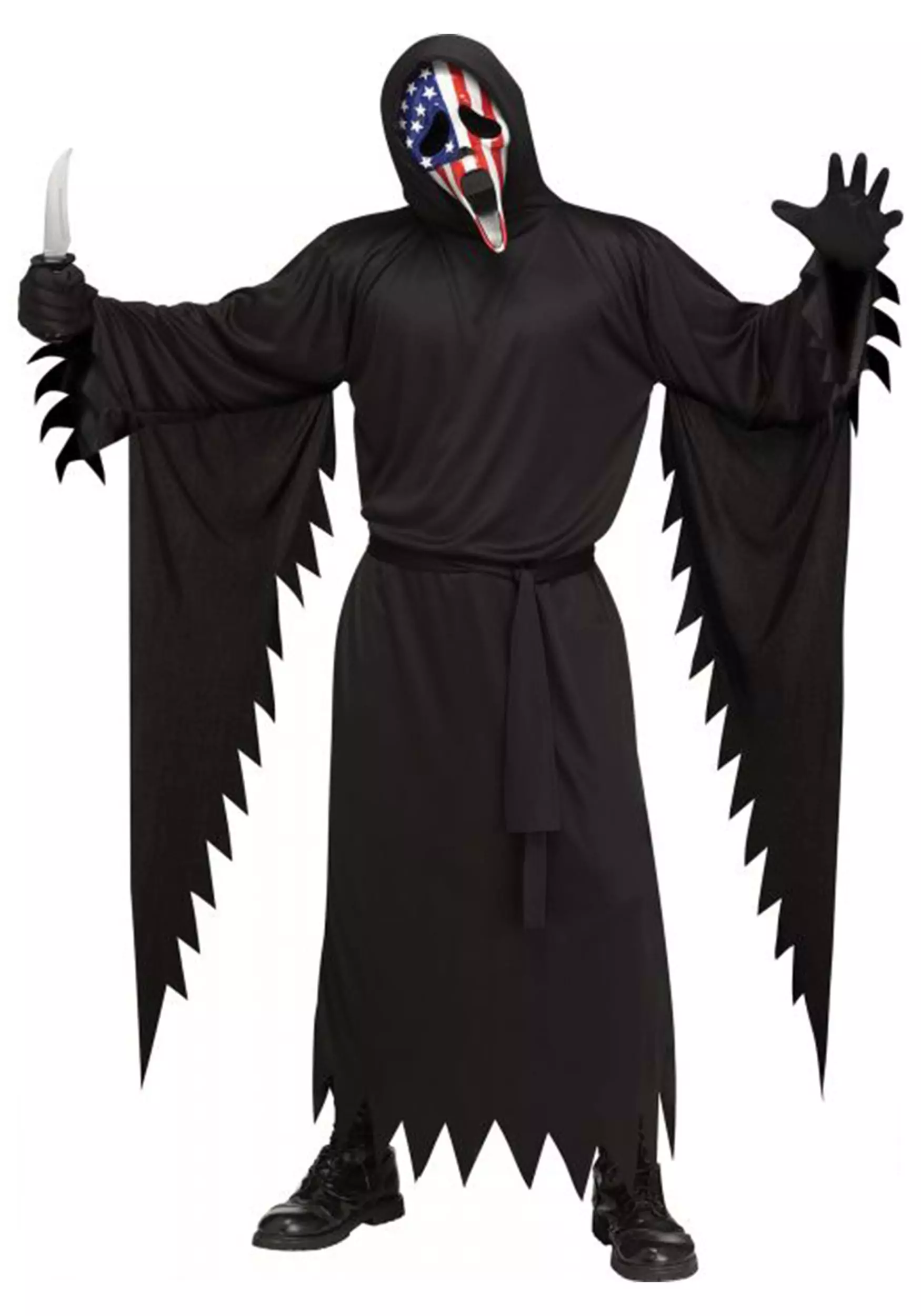 Fun World Patriotic Ghost Face Costume For Adults 3 Fun World Patriotic Ghost Face Costume For Adults - Image 3