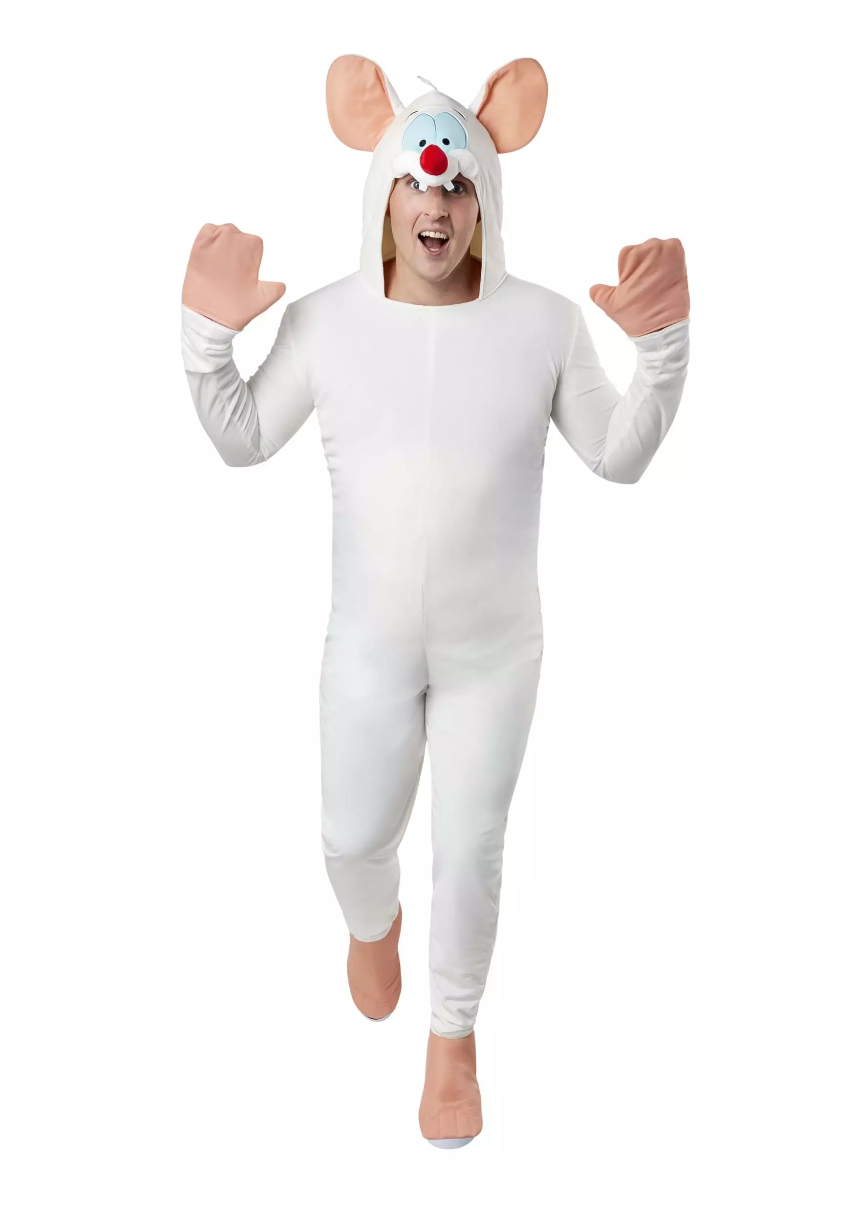 Rubies Costume Co. Inc Pinky And The Brain Pinky Costume For Adults 4 Rubies Costume Co. Inc Pinky And The Brain Pinky Costume For Adults - Image 4