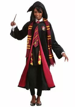 Jerry Leigh Plus Size Harry Potter Hermoine Deluxe Gryffindor Robe For Adults