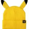 Bioworld Merchandising / Independent Sales Adult Pokémon Pikachu 3D Cosplay Cuff Beanie