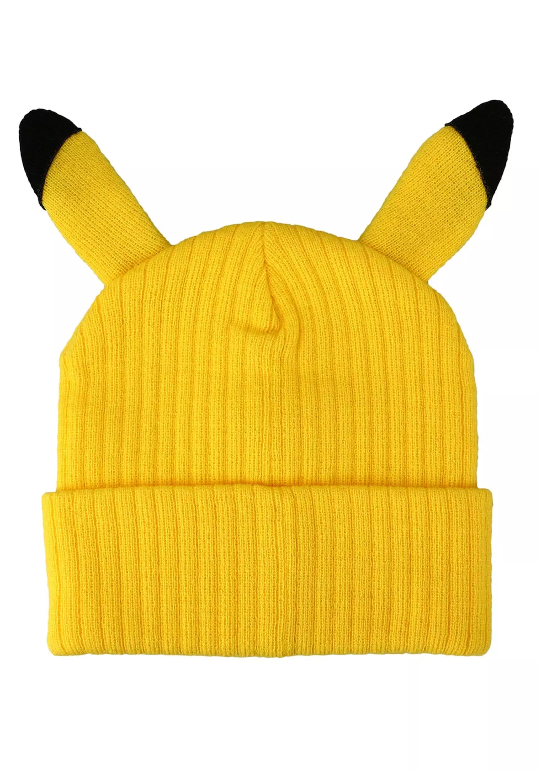 Bioworld Merchandising / Independent Sales Adult Pokémon Pikachu 3D Cosplay Cuff Beanie 2 Bioworld Merchandising / Independent Sales Adult Pokémon Pikachu 3D Cosplay Cuff Beanie - Image 2