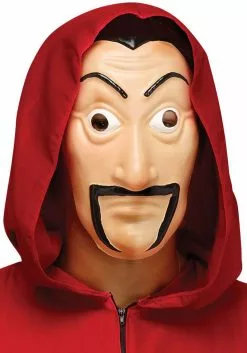 Fun World Red Bank Robber Costume For Adults -Scary Costumes store adult red bank robber costume alt 2