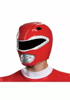 Disguise Red Ranger Helmet For Adults