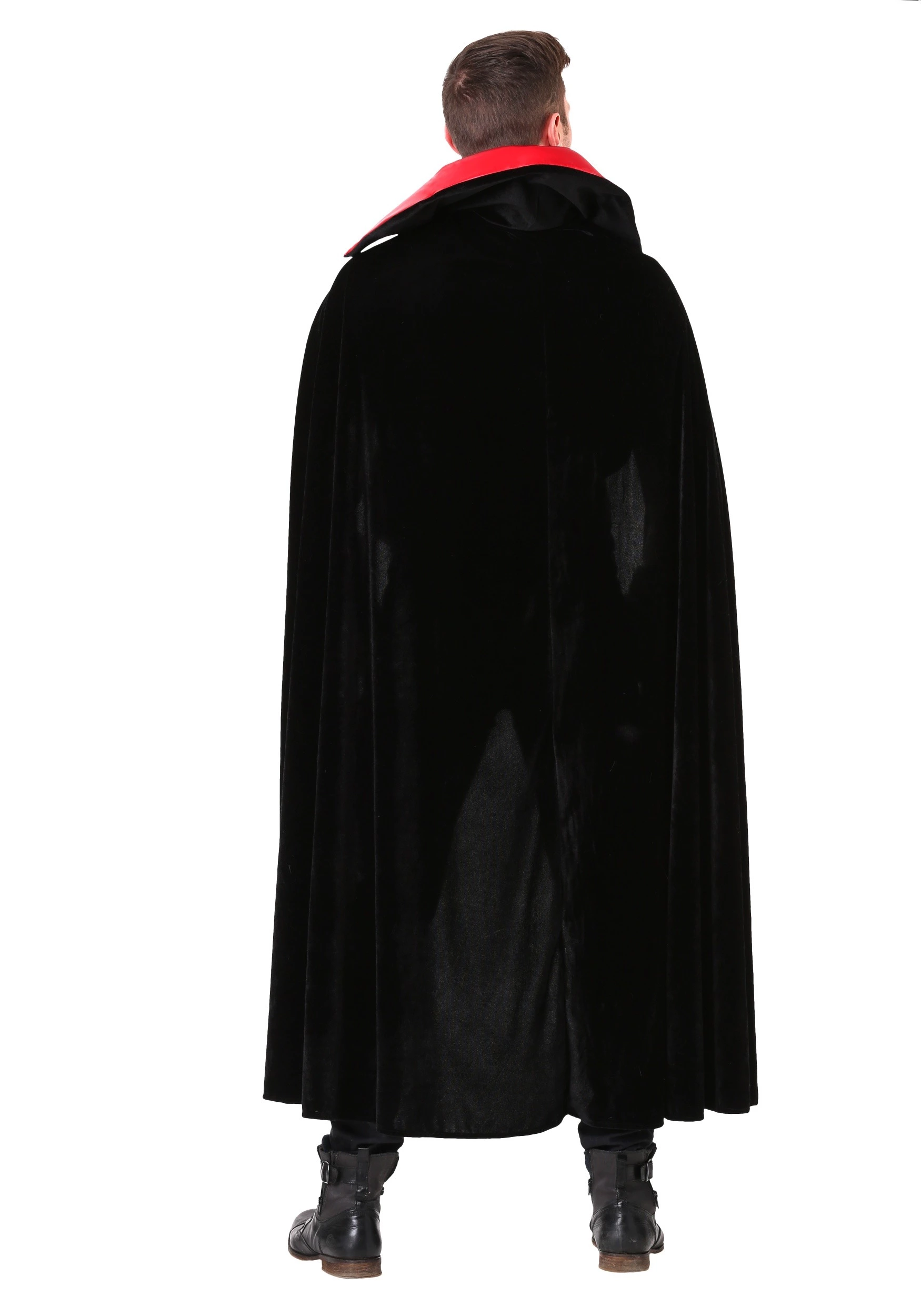 Fun Costumes Adult Red Vampire Cloak Costume 3 Fun Costumes Adult Red Vampire Cloak Costume - Image 3