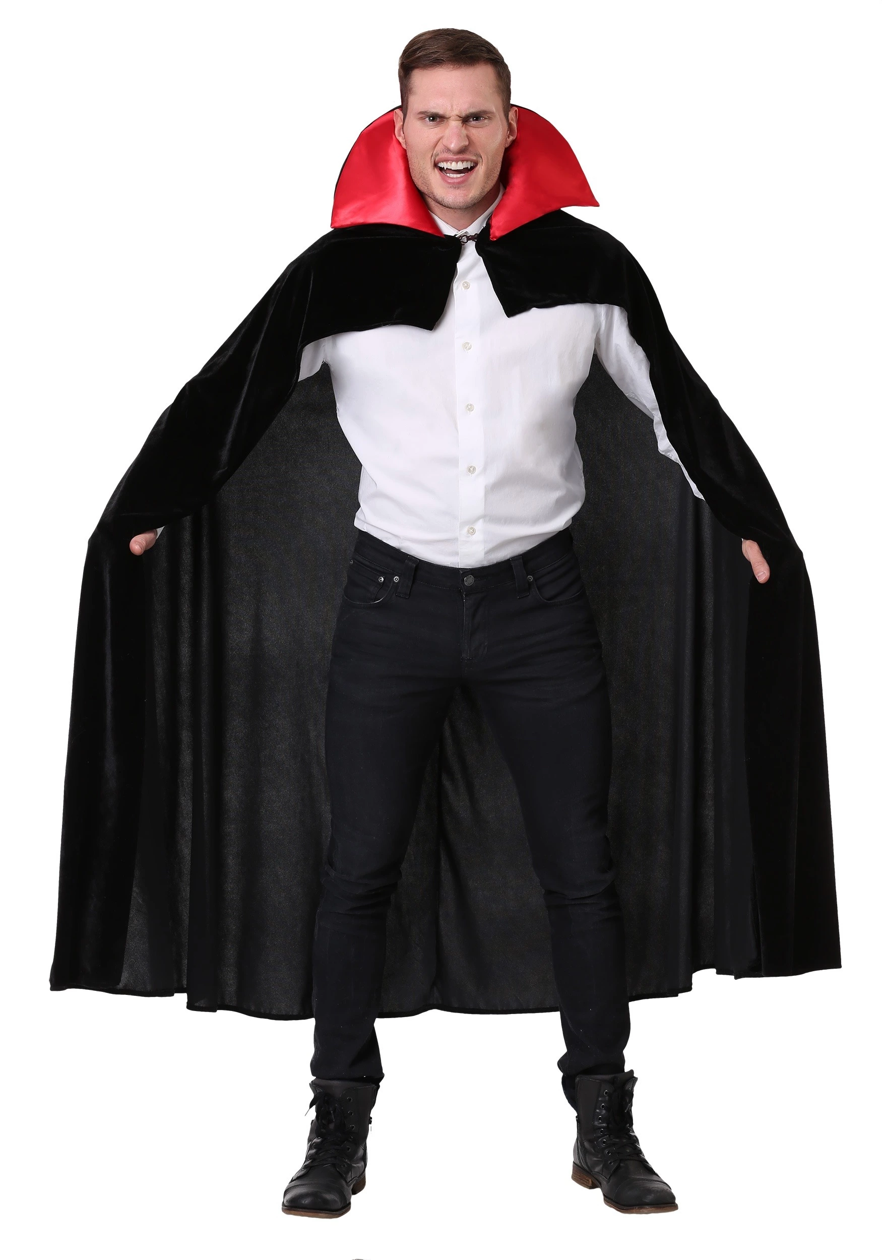 Fun Costumes Adult Red Vampire Cloak Costume 1 Fun Costumes Adult Red Vampire Cloak Costume