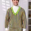 BigWan Apparel Co. Sesame Street Bert Cosplay Knit Sweater For Adults