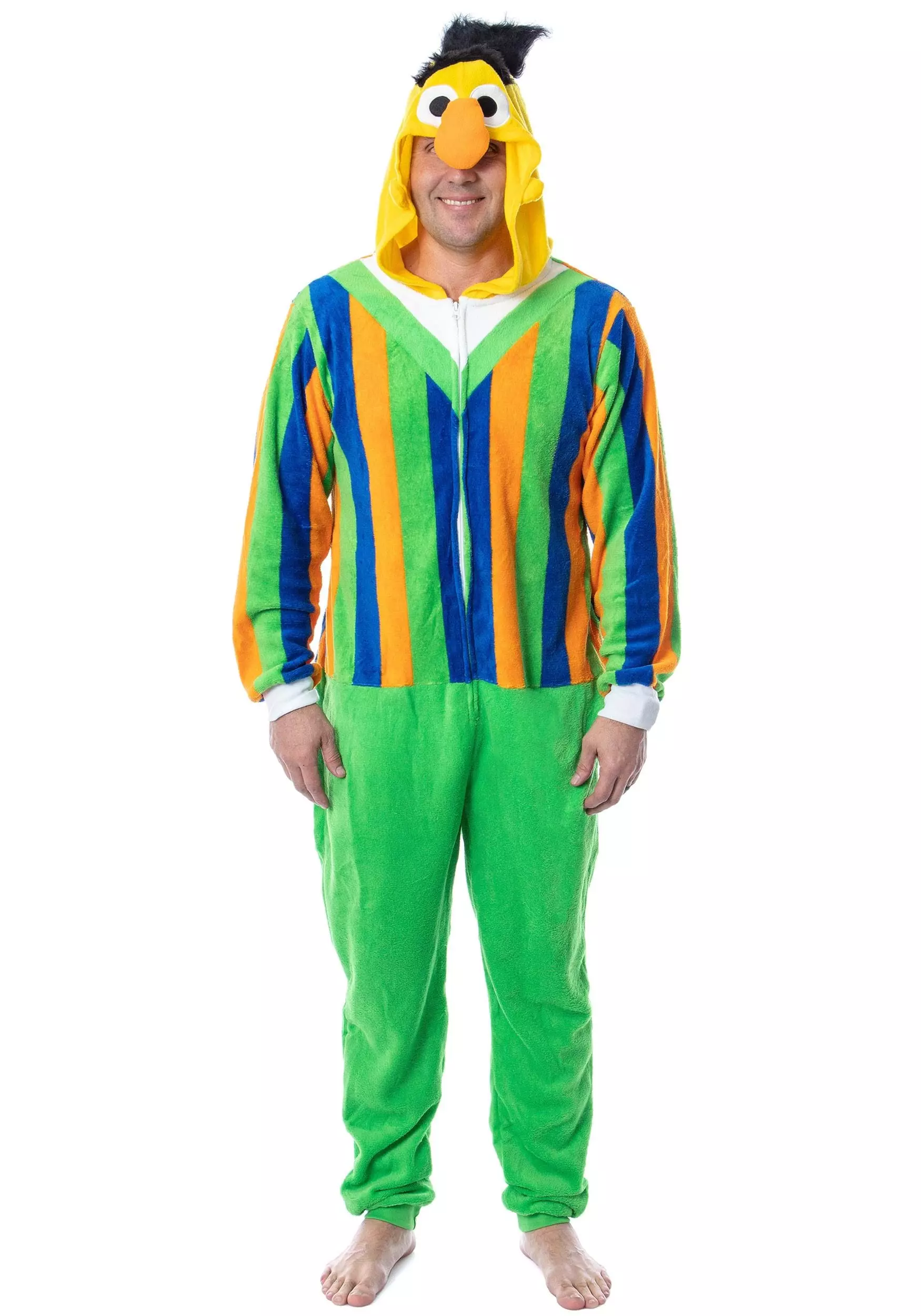 MJC International Sesame Street Bert Union Suit For Adults 1 MJC International Sesame Street Bert Union Suit For Adults