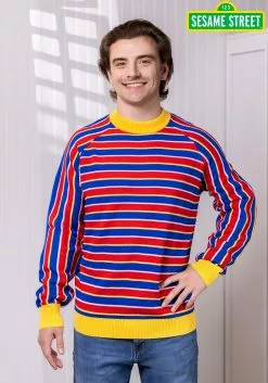 BigWan Apparel Co. Sesame Street Ernie Cosplay Adult Knit Sweater