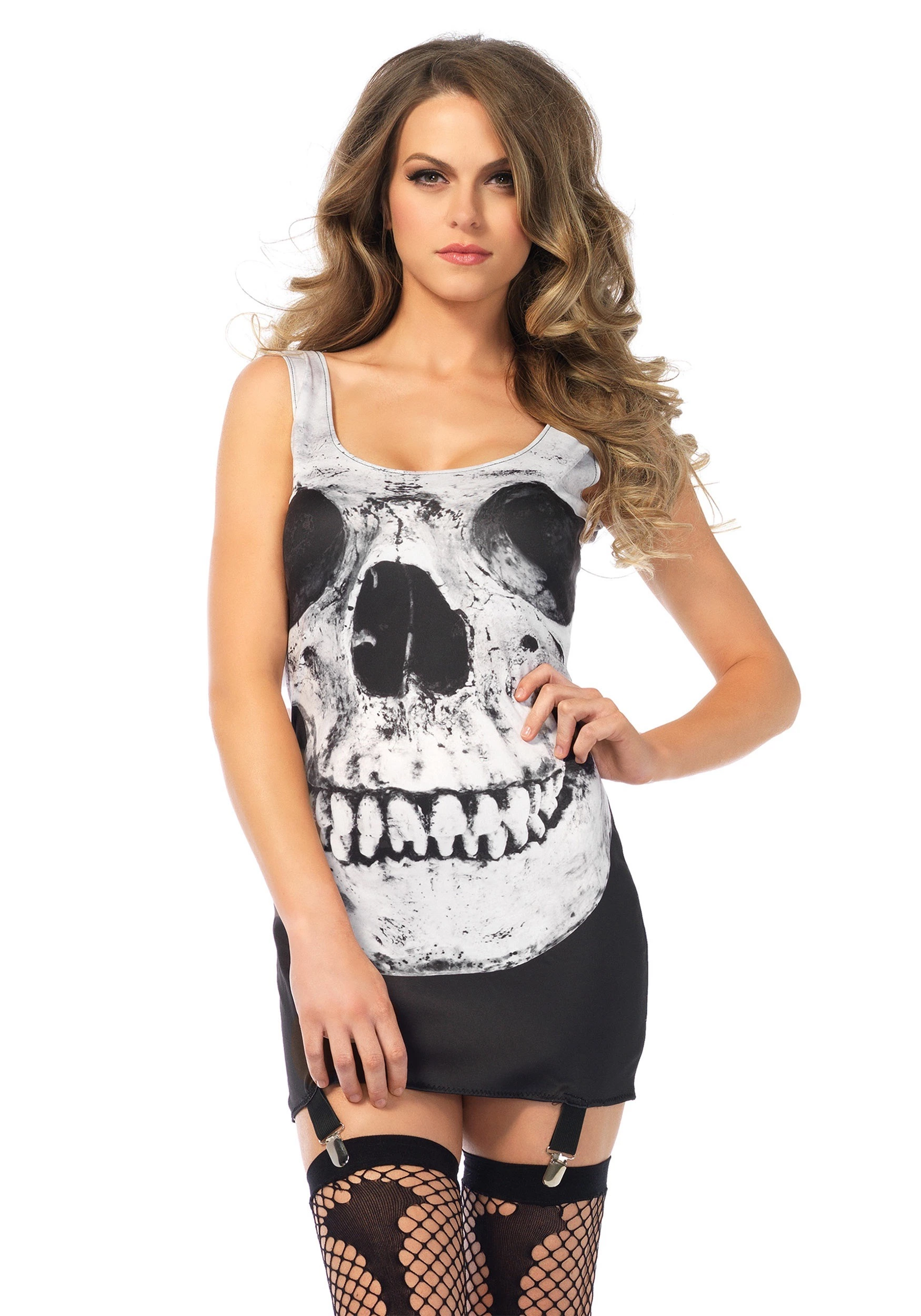 LEG AVENUE Skull Garter Adult Dress Costume 1 LEG AVENUE Skull Garter Adult Dress Costume