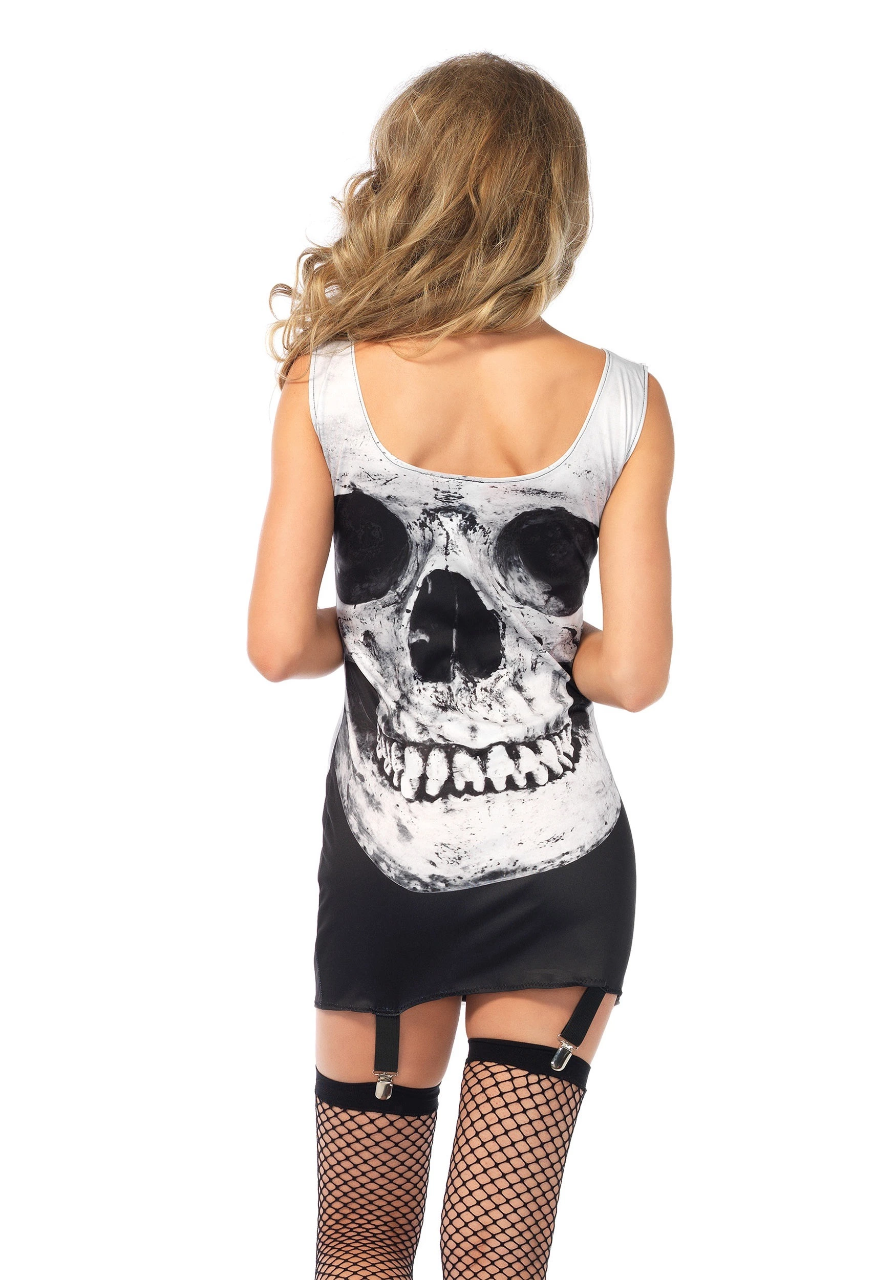 LEG AVENUE Skull Garter Adult Dress Costume 2 LEG AVENUE Skull Garter Adult Dress Costume - Image 2