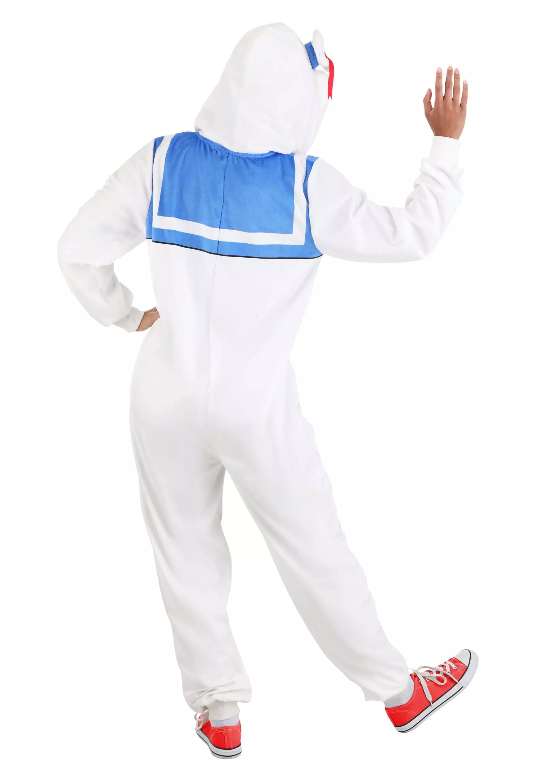 BigWan Apparel Co. Adult Stay Puft Marshmallow Man Costume Onesie 2 BigWan Apparel Co. Adult Stay Puft Marshmallow Man Costume Onesie - Image 2