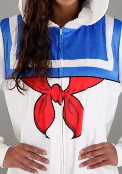 BigWan Apparel Co. Adult Stay Puft Marshmallow Man Costume Onesie 7 BigWan Apparel Co. Adult Stay Puft Marshmallow Man Costume Onesie -Scary Costumes store adult stay puft marshmallow man costume onesie alt 3