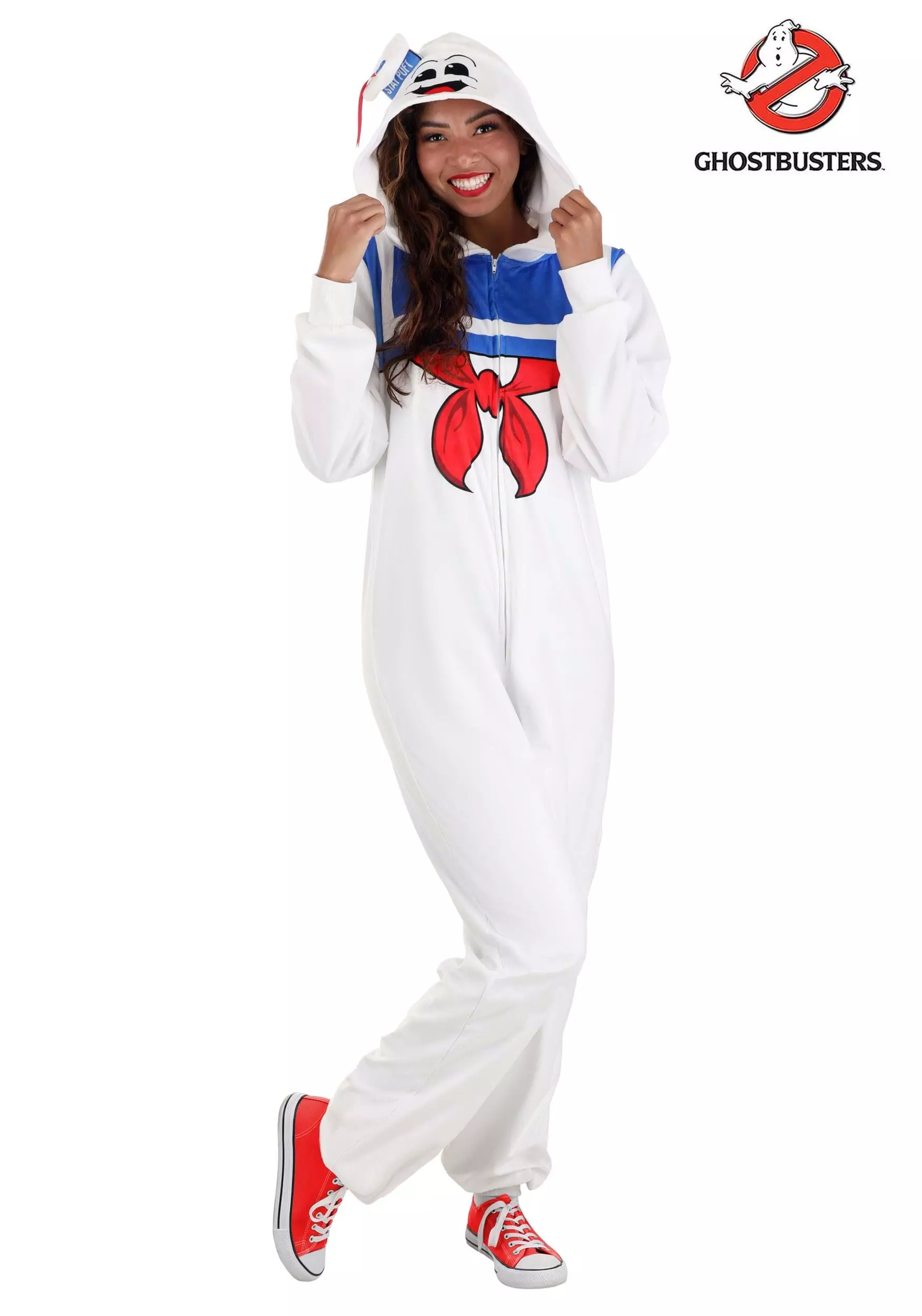 BigWan Apparel Co. Adult Stay Puft Marshmallow Man Costume Onesie 1 BigWan Apparel Co. Adult Stay Puft Marshmallow Man Costume Onesie
