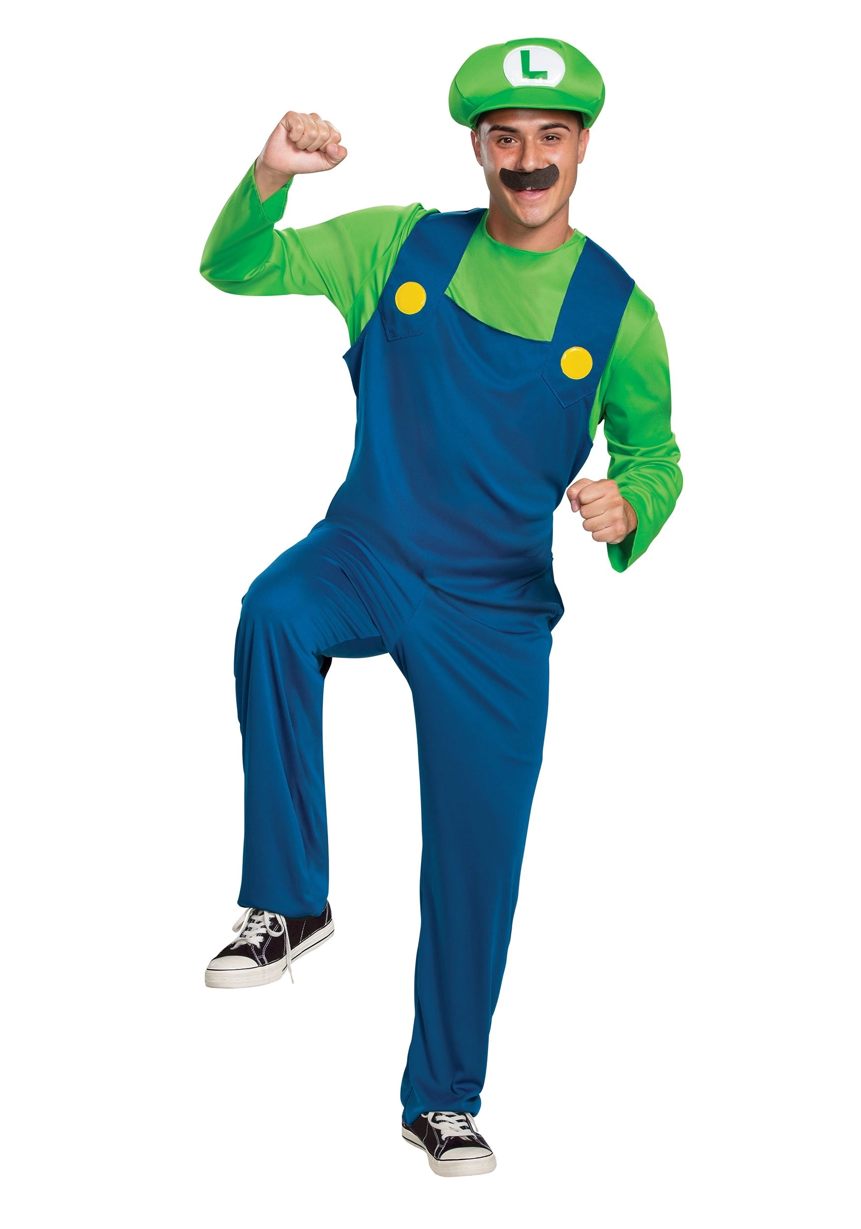 Disguise Adult Super Mario Classic Luigi Costume 1 Disguise Adult Super Mario Classic Luigi Costume