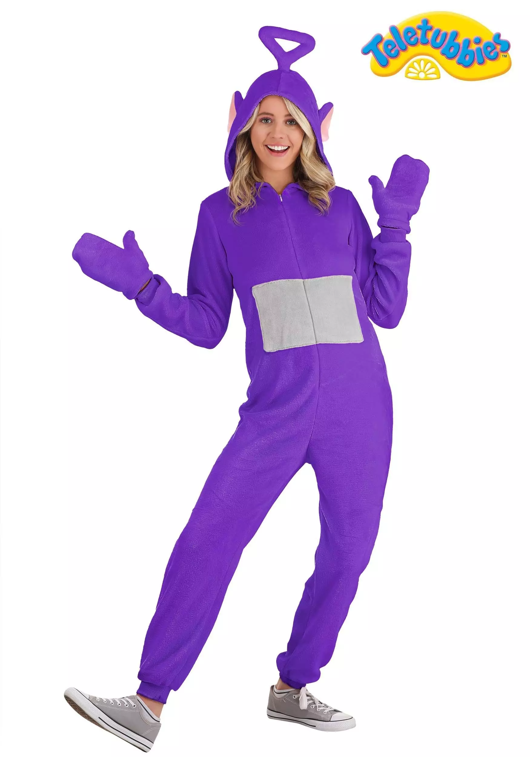 Fun Costumes Teletubbies Tinky Winky Jumpsuit Costume For Adults 1 Fun Costumes Teletubbies Tinky Winky Jumpsuit Costume For Adults