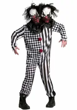 Morphsuits Two-Headed Clown Costume For Adults