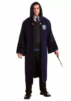 Elope Adult's Vintage Harry Potter Hogwarts Ravenclaw Robe 13 Elope Adult's Vintage Harry Potter Hogwarts Ravenclaw Robe -Scary Costumes store adult vintage harry potter hogwarts ravenclaw rob alt 4