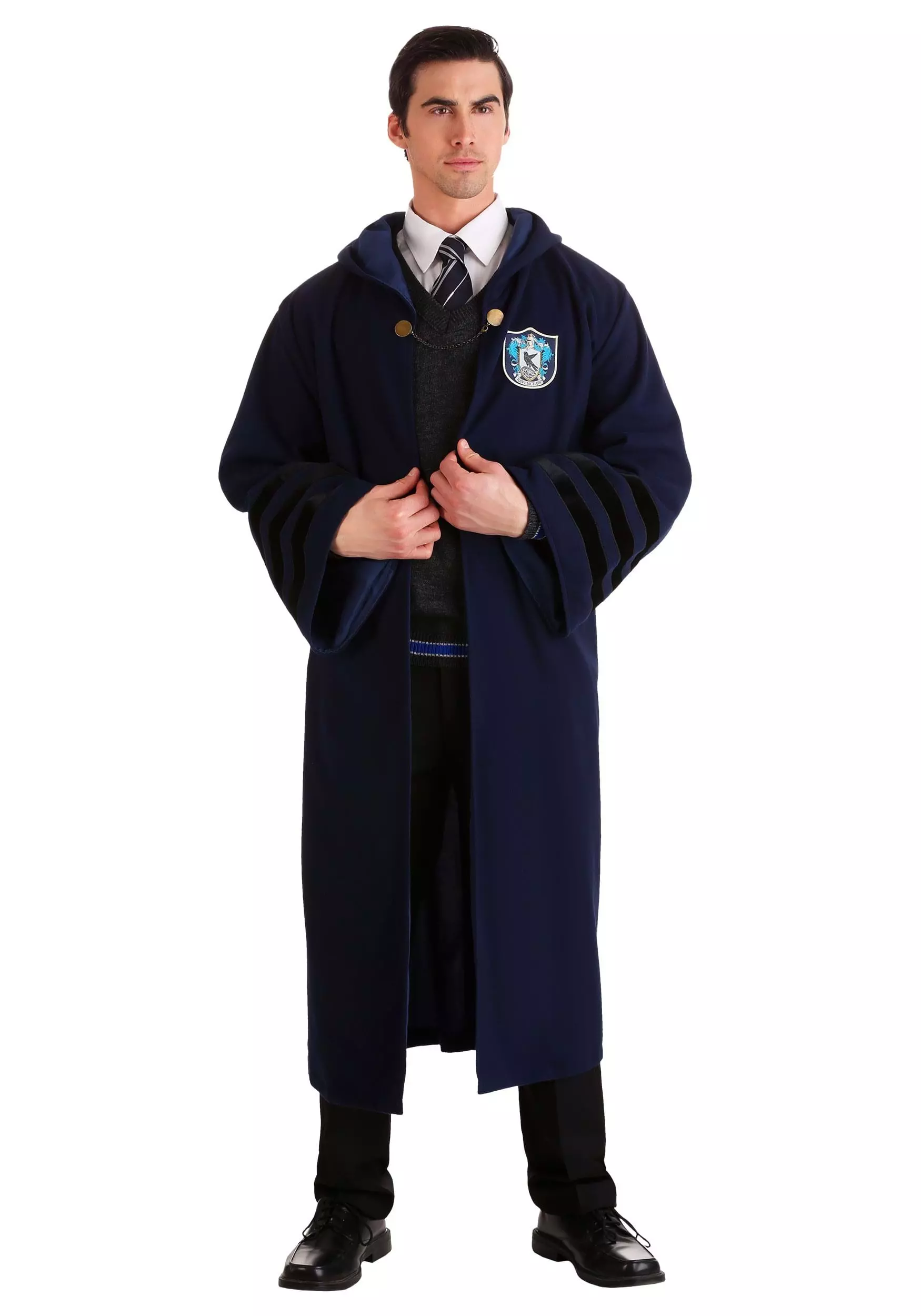 Elope Adult's Vintage Harry Potter Hogwarts Ravenclaw Robe 6 Elope Adult's Vintage Harry Potter Hogwarts Ravenclaw Robe - Image 6