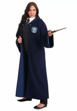Elope Adult's Vintage Harry Potter Hogwarts Ravenclaw Robe 17 Elope Adult's Vintage Harry Potter Hogwarts Ravenclaw Robe -Scary Costumes store adult vintage harry potter hogwarts ravenclaw rob alt 8