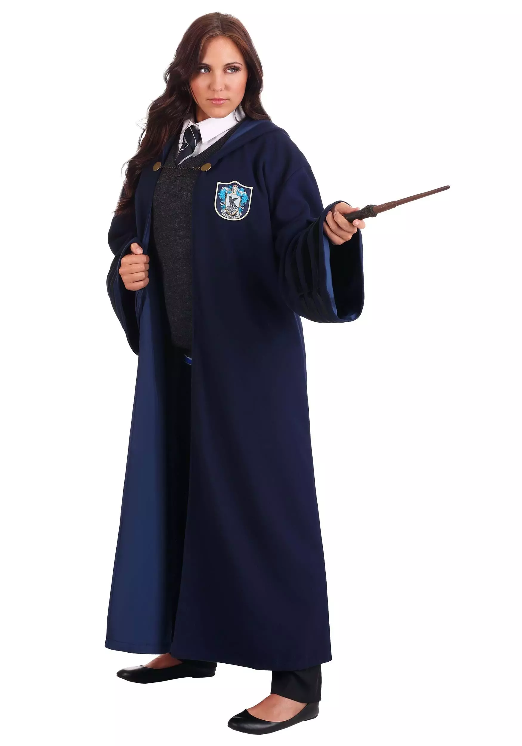 Elope Adult's Vintage Harry Potter Hogwarts Ravenclaw Robe 9 Elope Adult's Vintage Harry Potter Hogwarts Ravenclaw Robe - Image 9