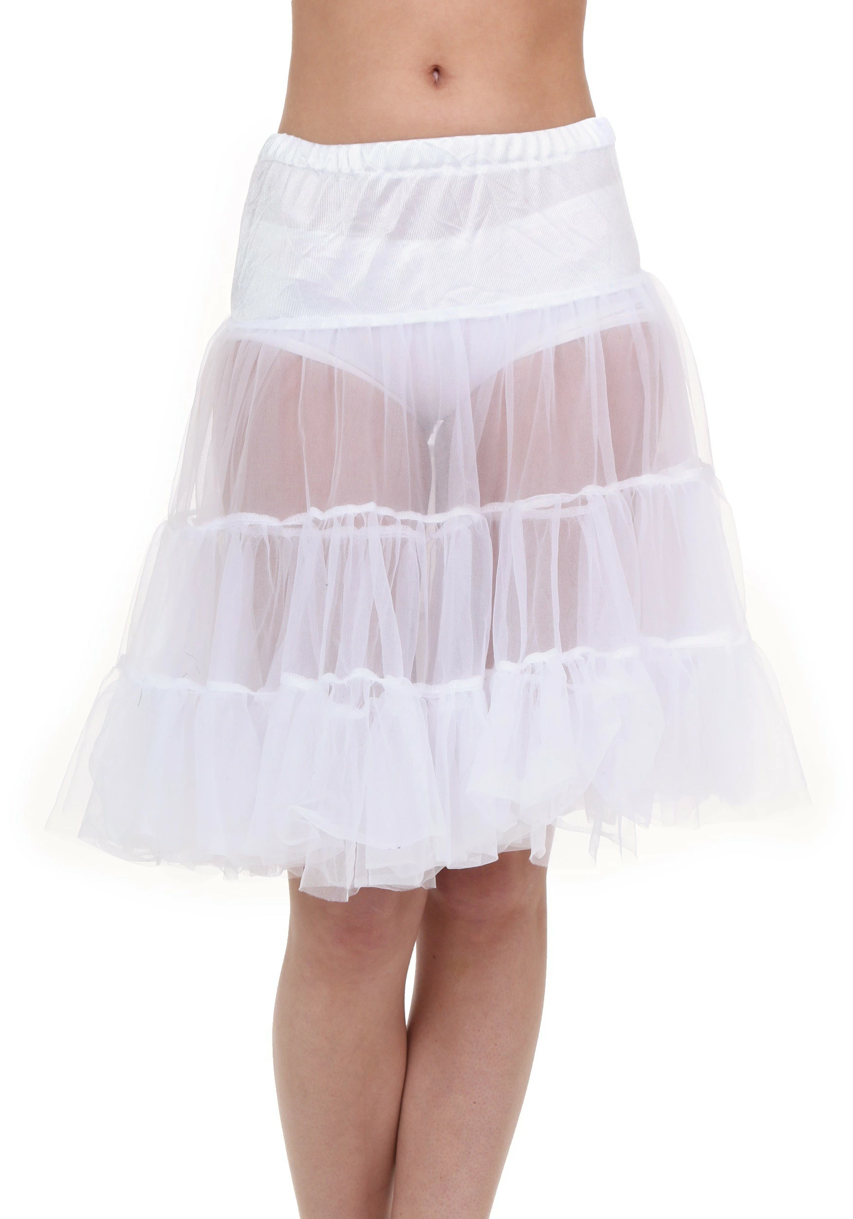 Fun Costumes White Knee Length Crinoline For Adults 1 Fun Costumes White Knee Length Crinoline For Adults