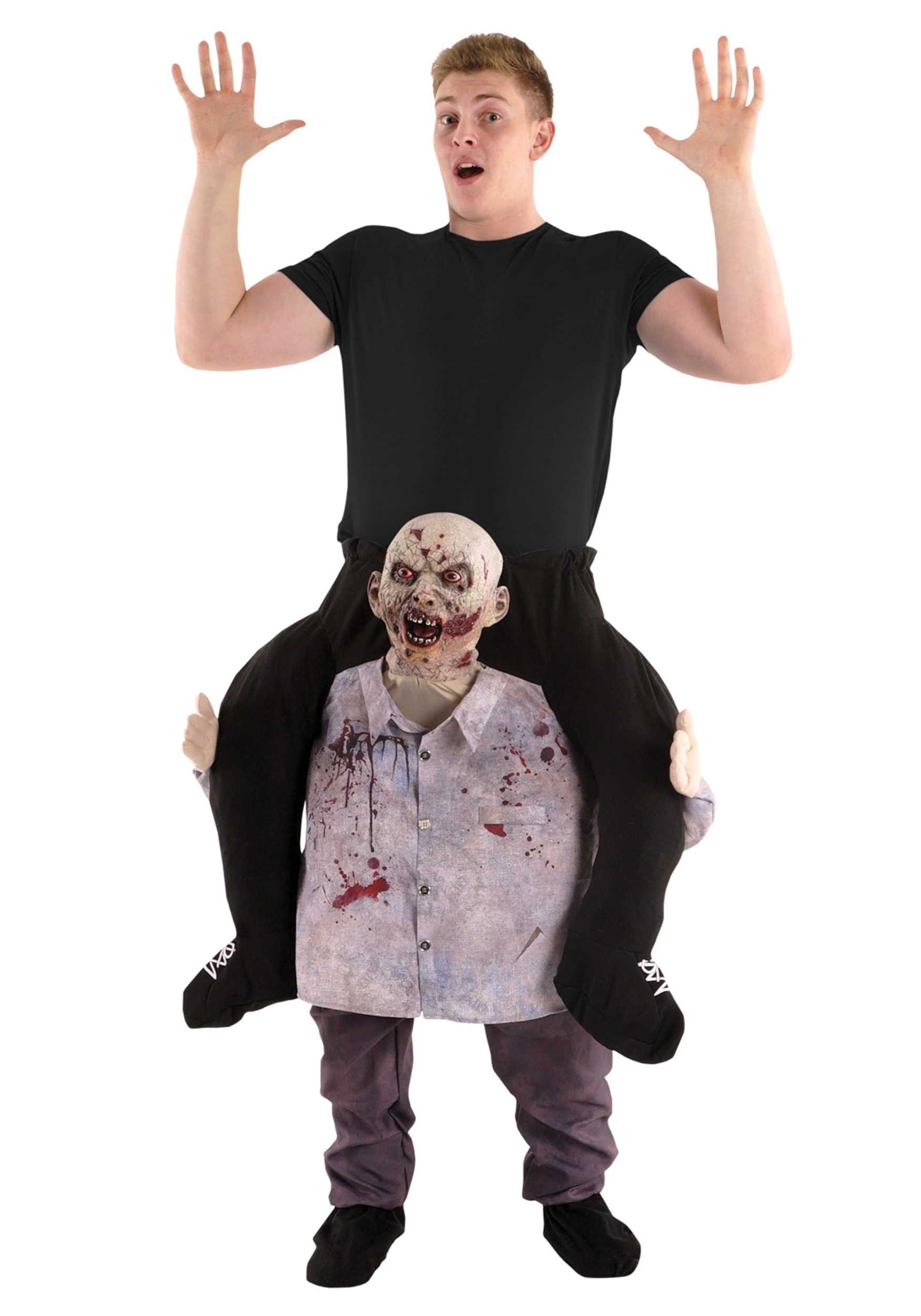 Morphsuits Zombie Piggyback Costume For Adults 1 Morphsuits Zombie Piggyback Costume For Adults