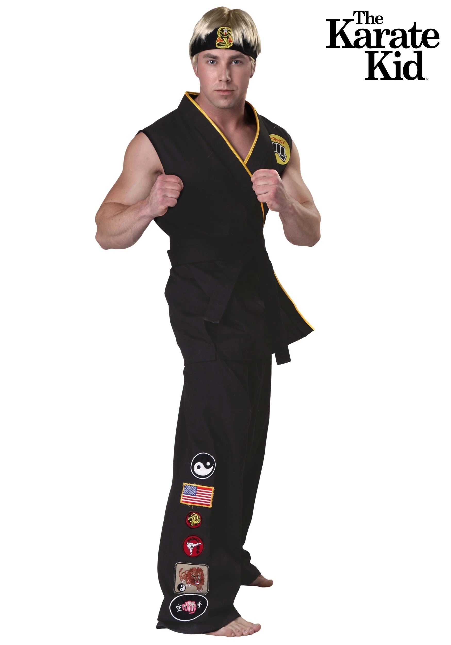 Fun Costumes Authentic Karate Kid Cobra Kai Costume For Men 1 Fun Costumes Authentic Karate Kid Cobra Kai Costume For Men
