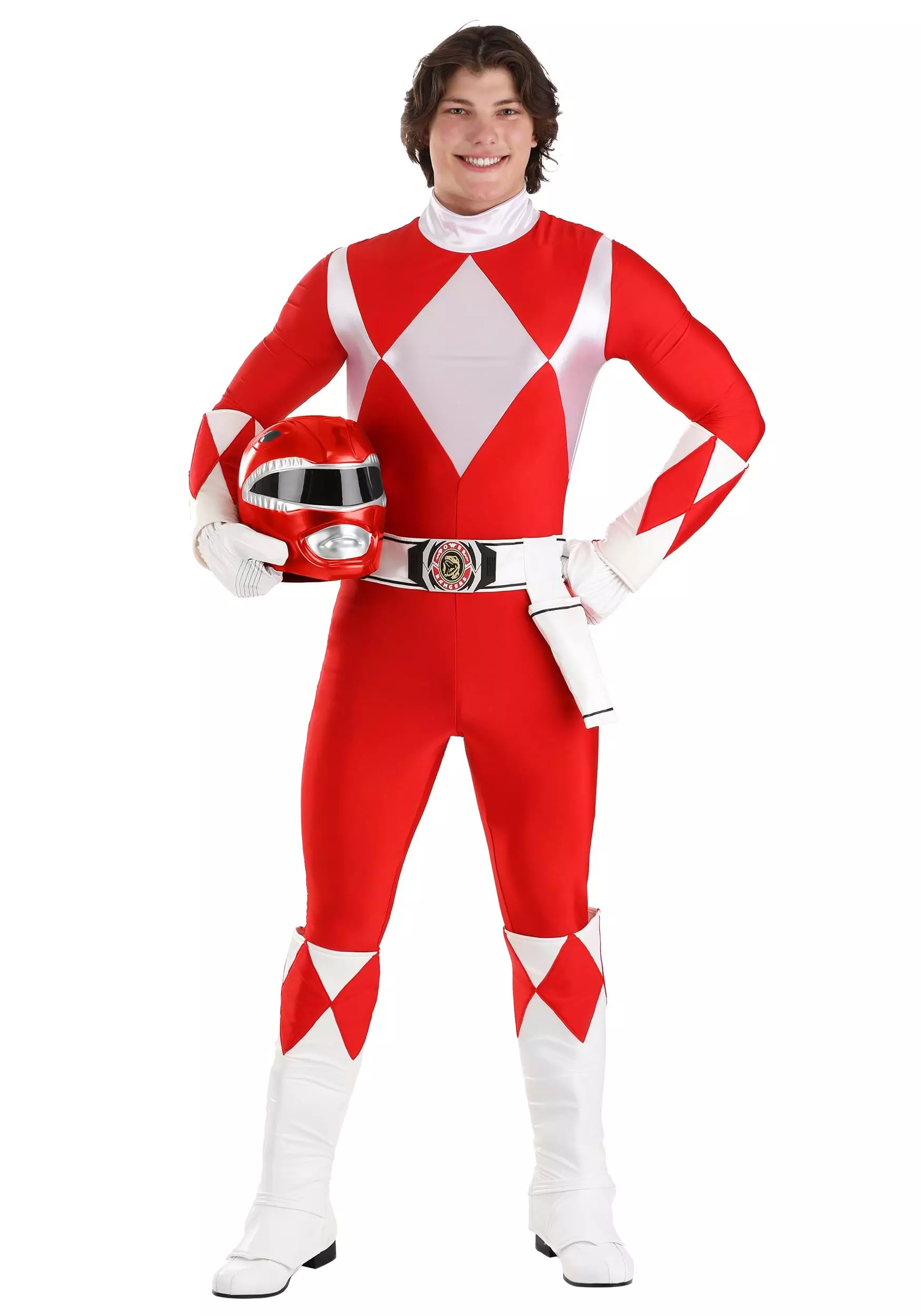 Fun Costumes Authentic Power Rangers Adult Red Ranger Costume 2 Fun Costumes Authentic Power Rangers Adult Red Ranger Costume - Image 2